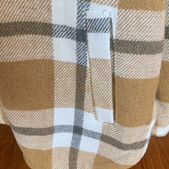 Members Mark Plaid Button-Up Women's Shacket - Brown - Picture 5 of 9